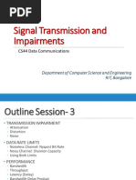 Signal Transmission and Impairments: CS44 Data Communications