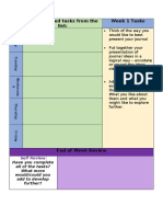 Year 12 Weekly Progress Sheet Week 1 2