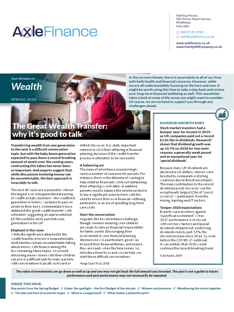 Wealth: The Great Wealth Transfer: Why It's Good To Talk | PDF ...