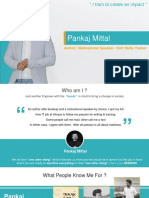 Pankaj Mittal: Author - Motivational Speaker - Soft Skills Trainer