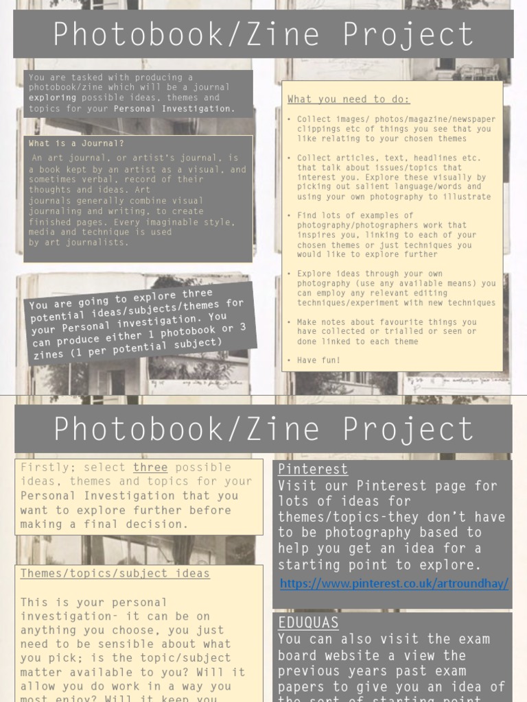 Photobook and Zine Project Guide | PDF | Communication | Mass Media