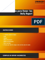 Instructivo para Llenar Los Daily Report PDF