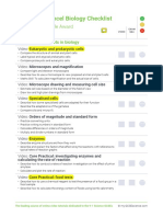 Edexcel Biology Checklist: Double Award