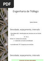 Engenharia de Tráfego densidade