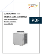 Cotizacion 1427 Bomba de Calor D-92WD