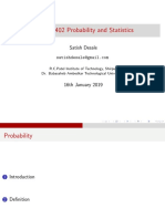 BTCOC402 Probability and Statistics: Satish Desale