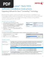 Xerox Workcentre 7845/7855 Software Installation Instructions