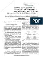 Análisis Comparativo Entre Un Pavimento Rígido y Un Pavimento Flexible Con y Sin Mejoramiento de Las Diferentes Capas de Su Estructura PDF