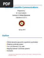 ECE 5233 Satellite Communications: Prepared By: Dr. Ivica Kostanic