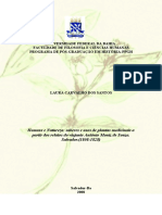 Santos Laura Carvalho Dos. Homens e Natureza Saberes e Usos de Plantas Medicinais A Partir Dos Relatos Do Viajante Antonio Moniz de Souza. Salvador