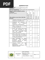 Evidence Plan: Machining NCII Turn Work Piece (Intermediate)