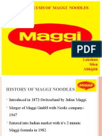 Imc of Maggi Noodles