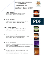 Libros de Texto Inglés 2018-19 PDF