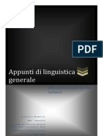 Appunti - Linguistica Generale - FM