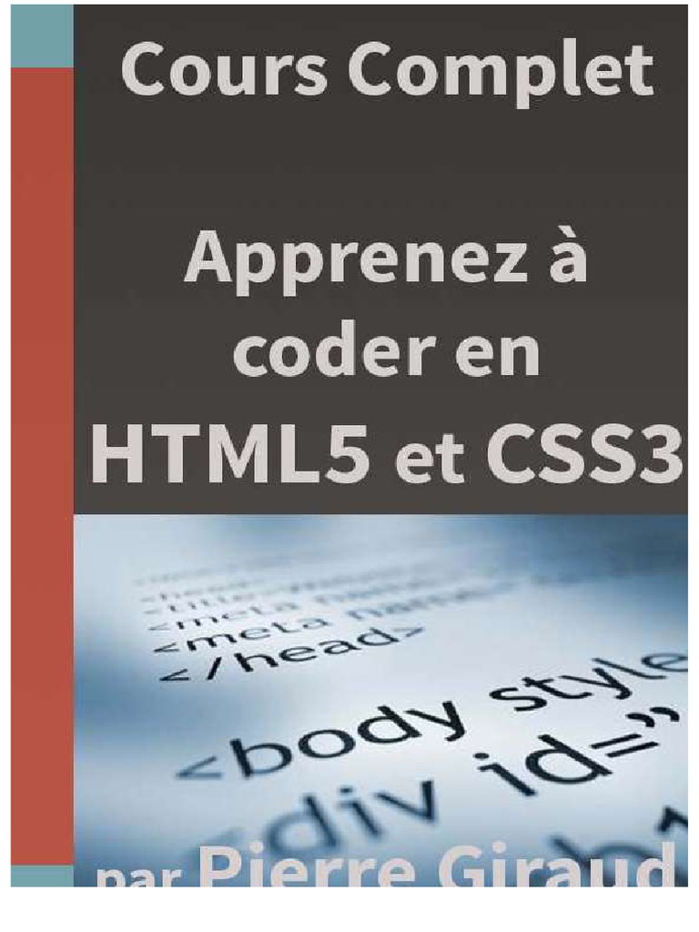 Apprenez A Coder en html5 Et en css3 PDF | PDF | Feuilles de style en ...
