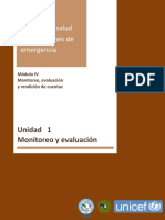 Unidad 1 Modulo IV Monitoreo Evaluacion PDF
