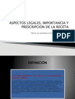 Aspectos Legales, Importancia y Prescripcion de La