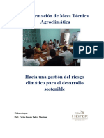 Mesa Técnica Agroclimática para gestión del riesgo climático