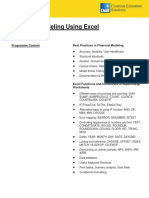 Financial Modeling Using Excel PDF