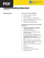 Financial Modeling Using Excel PDF