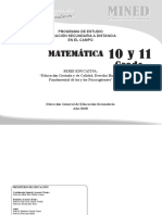 Educación Secundaria a Distancia en el Campo - Matemática 10 y 11