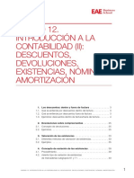 M3U12 - Introducción A La Contabilidad (II) - Descuentos, Devoluciones, Existencias, Nómina, Amortización - 19011