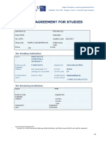 Learning Agreement For Studies: The Student