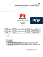 Reporte de inspección técnica BTS CDMA450 Rep. Romerillos