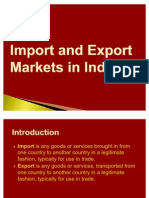 Import and Export Markets in India