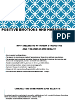 Positive Emotions and Happiness