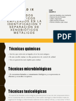 Métodos Analíticos Empleados en La Identificación y Separación de Xenobióticos Metálicos