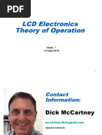 LCD Electronics Theory of Operation: Week 1 14-Sept-2018