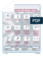 Wash Your Hands Using The Following Steps: It Only Takes 40-60 Seconds To Ensure Your Hands Are Safe!