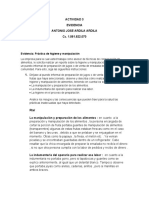 Recomendaciones para mejorar procesos de higiene en puesto de ensaladas