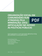 Organização social em comunidades rurais (região atingida pela mineração)