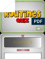 Routines Quiz Fun Game