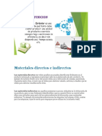 Materiales Directos e