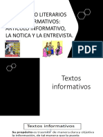 Textos No Literarios en PPT (1) - 19 Hojas