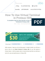 How To Use Virtual Terminal in Proteus ISIS - The Engineering Projects