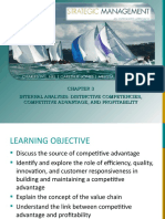 Internal Analysis: Distinctive Competencies, Competitive Advantage, and Profitability