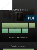 Diminutivos en español