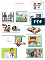 Escribe 5 Ejemplos de Comunicación Oral y Escrita