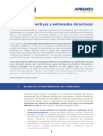 Orientaciones para La Gestion Escolar A Distancia PDF