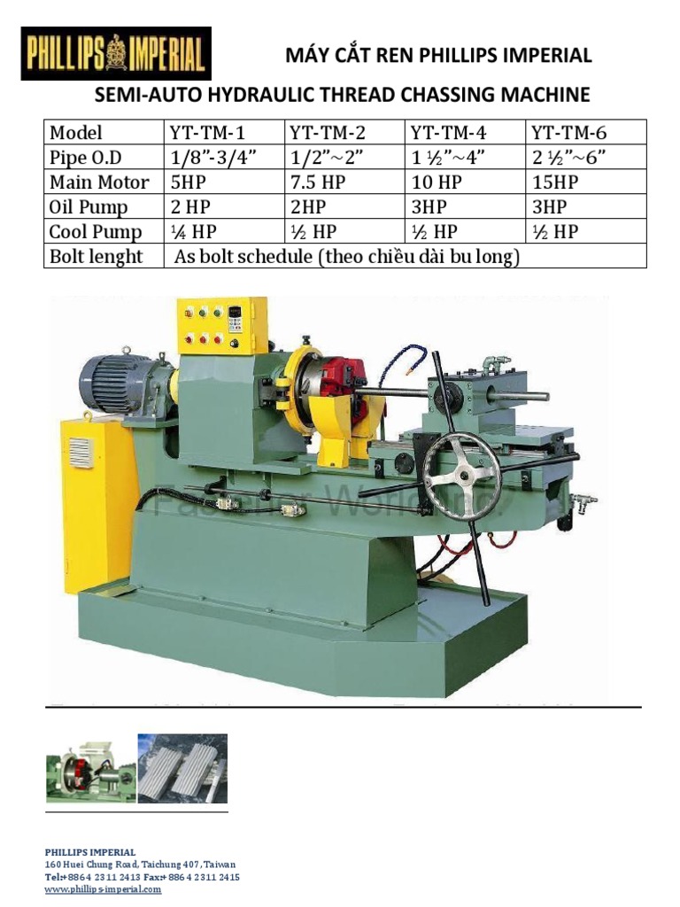 Phillips Imperial Semi-Auto Thread Machines | PDF | Technology ...