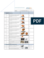 Especificaciones de Materiales para Centro Medico