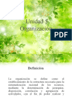 Unidad 5 Organización