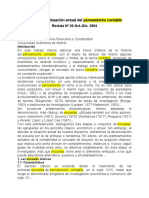 Evolución y Situación Actual Del Pensamiento Contable