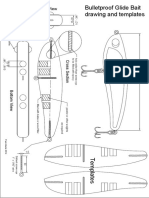 Bulletproof Glide Bait Drawing and Templates PDF