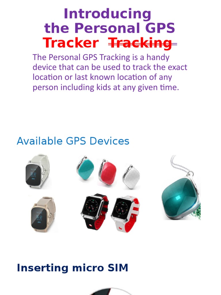 Personal GPS Tracker Overview and Strategy | PDF | Global Positioning ...