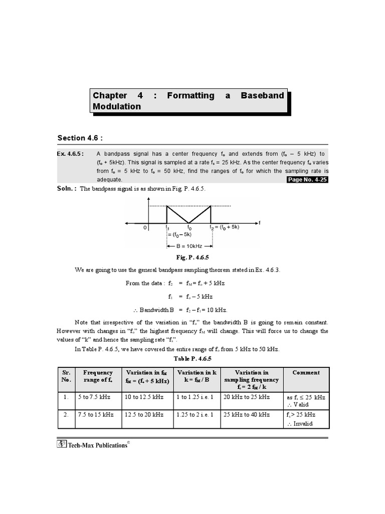 Bandpass Signal Sampling Analysis | PDF | Sampling (Signal Processing ...